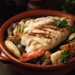 recetas de bacalao al horno con alcachofas y gambas